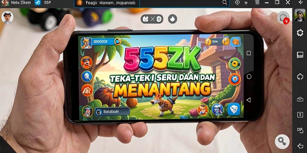 Screenshot gameplay 555ZK dengan tantangan teka-teki yang menarik.