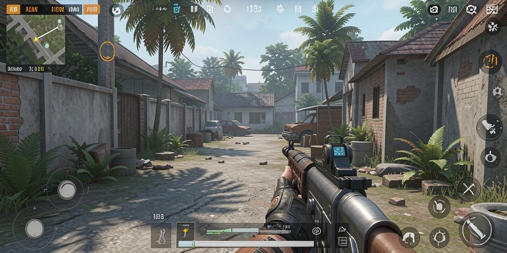 Tampilan gameplay menarik dari ALISANRP dalam pertempuran TPS.