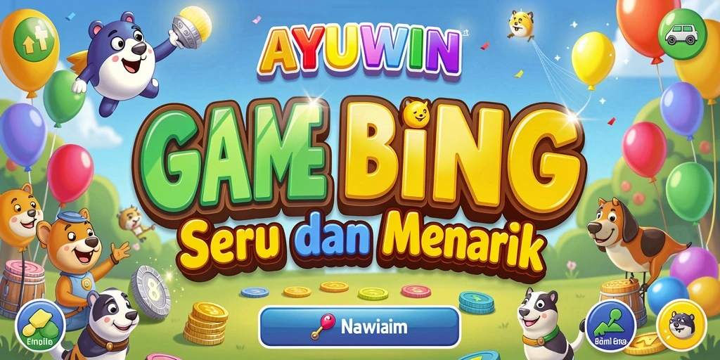 Screenshot utama AYUWIN menampilkan gameplay Bingo yang seru.