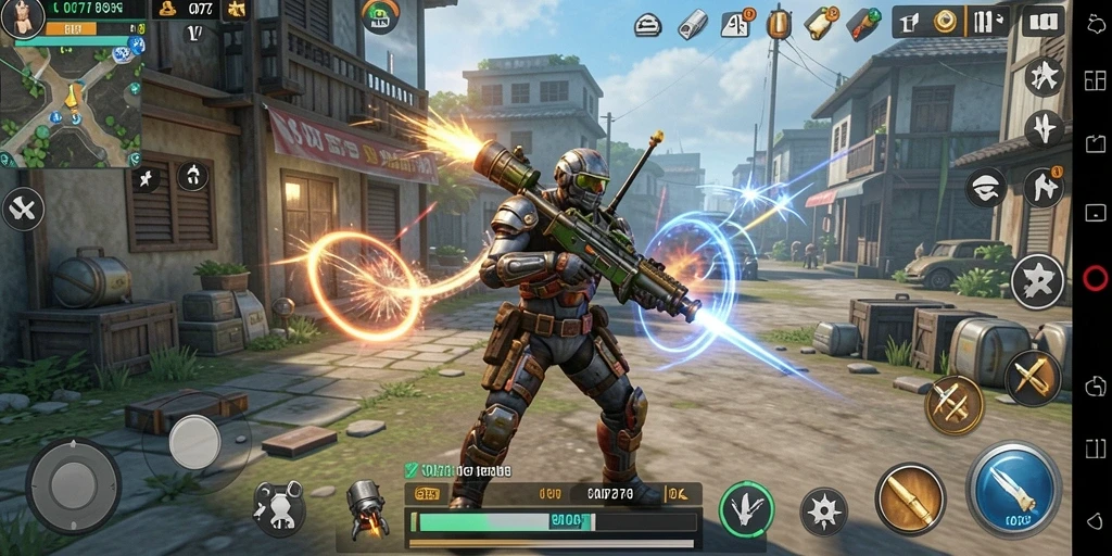 Tangkapan layar menunjukkan aksi strategis dalam game C0077.
