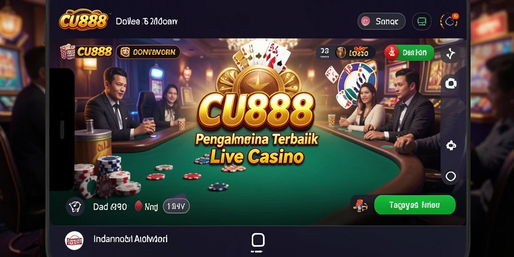 Tampilan gameplay CU888 yang menegangkan dan interaktif dalam Live Casino.