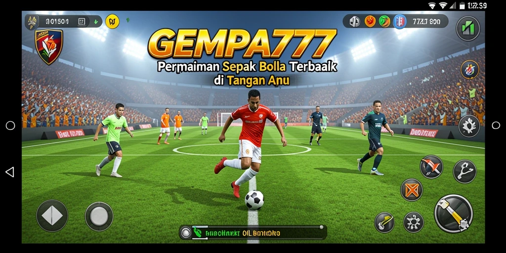Tampilan menarik gameplay sepak bola di GEMPA777.
