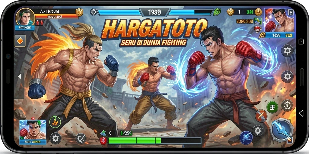 Gameplay seru dari HARGATOTO yang menghadirkan pertarungan menegangkan.