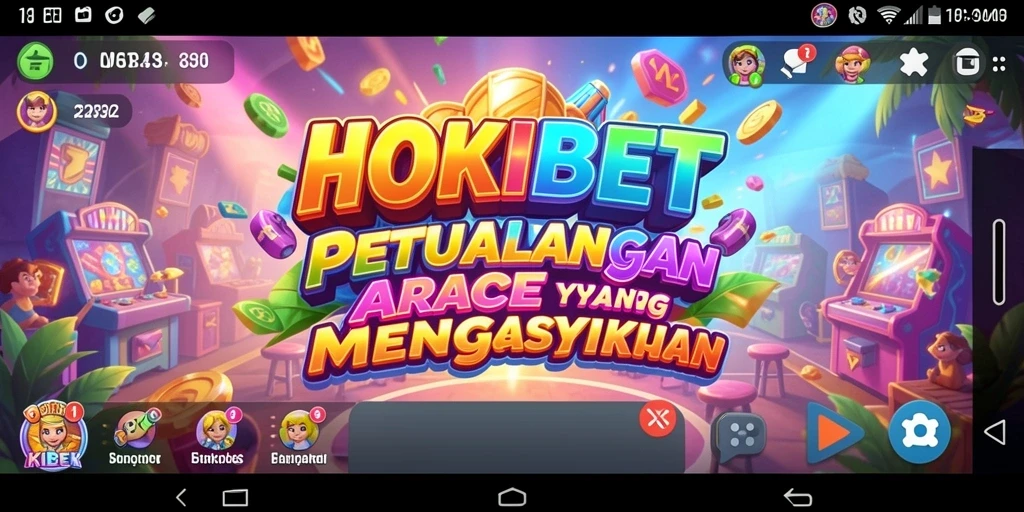Tangkapan layar HOKIBET menampilkan aksi permainan arcade yang mendebarkan.