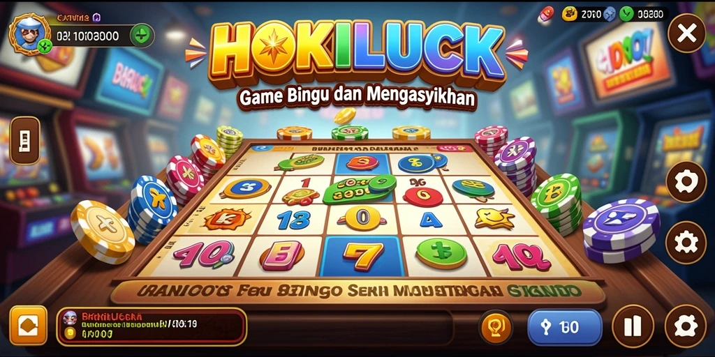 Tampilan screenshot HOKILUCK yang menampilkan gameplay Bingo yang seru.