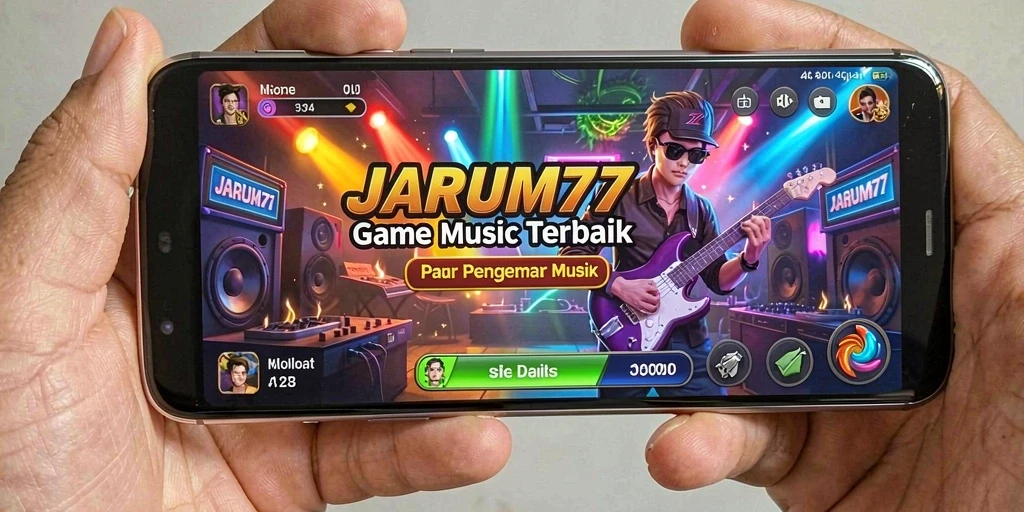 Tampilan menarik dari gameplay JARUM77 dengan interaksi musik.