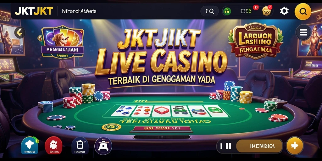 Tampilan menarik dari gameplay Live Casino di JKTJKT.