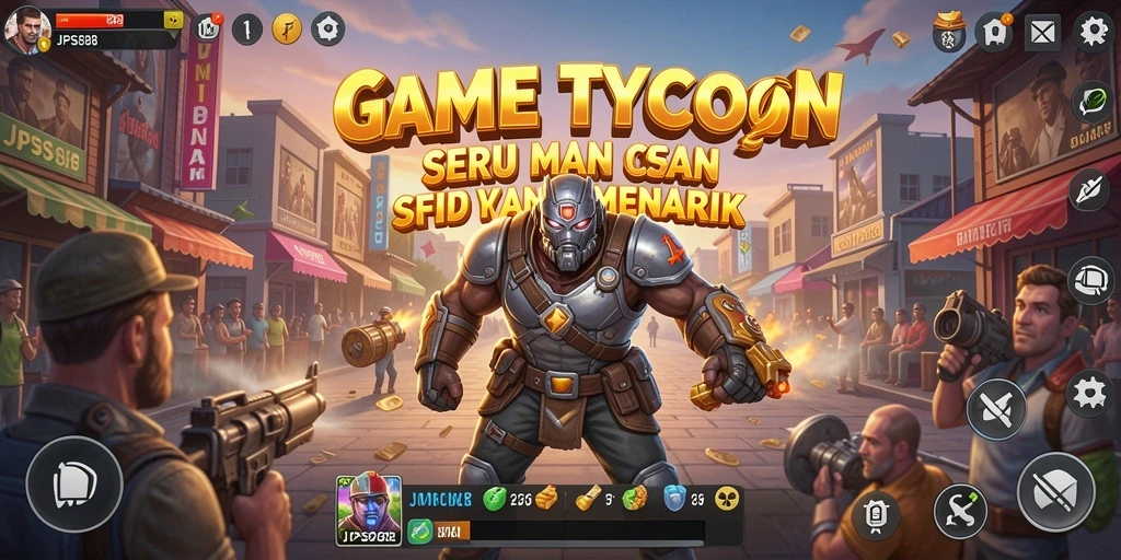 Screenshot utama JPS88 menampilkan gameplay seru dari pengelolaan bisnis.