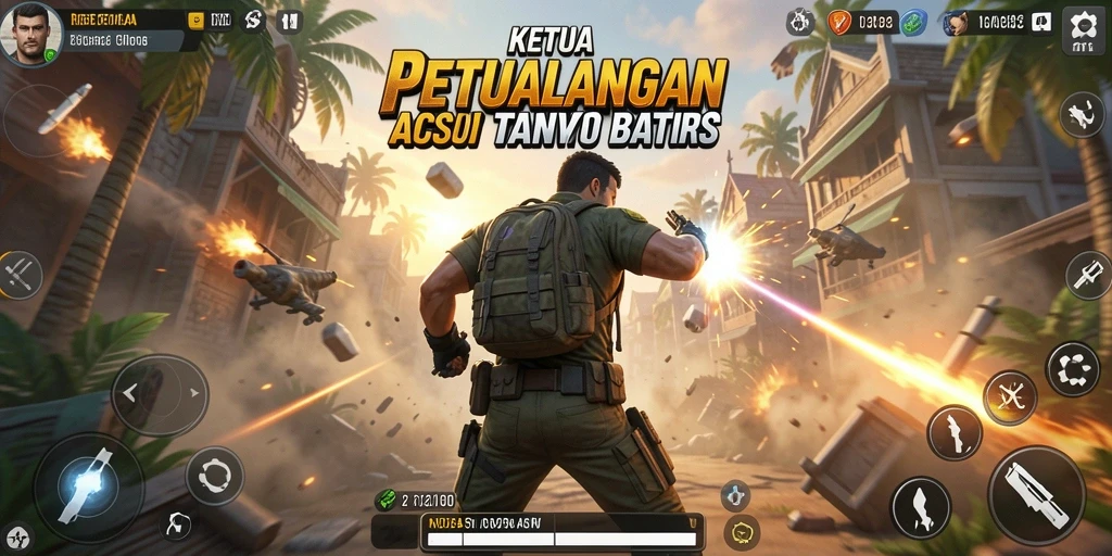 Tangkapan layar menunjukkan aksi seru dalam permainan KETUA.