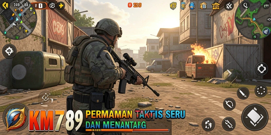 Tampilan gameplay action penuh dalam <strong>KM789</strong> yang menegangkan.