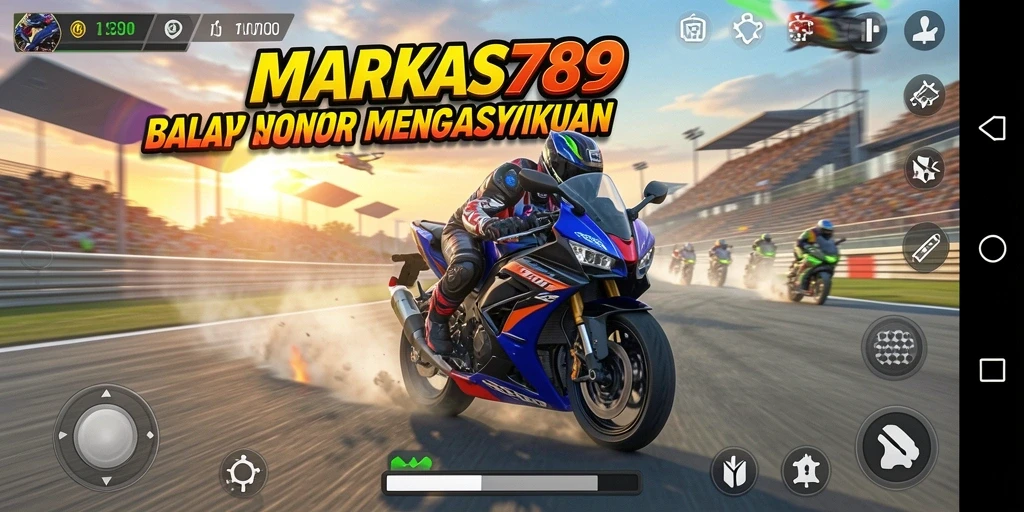 Screenshot gameplay seru dari game Motor Racing MARKAS789.