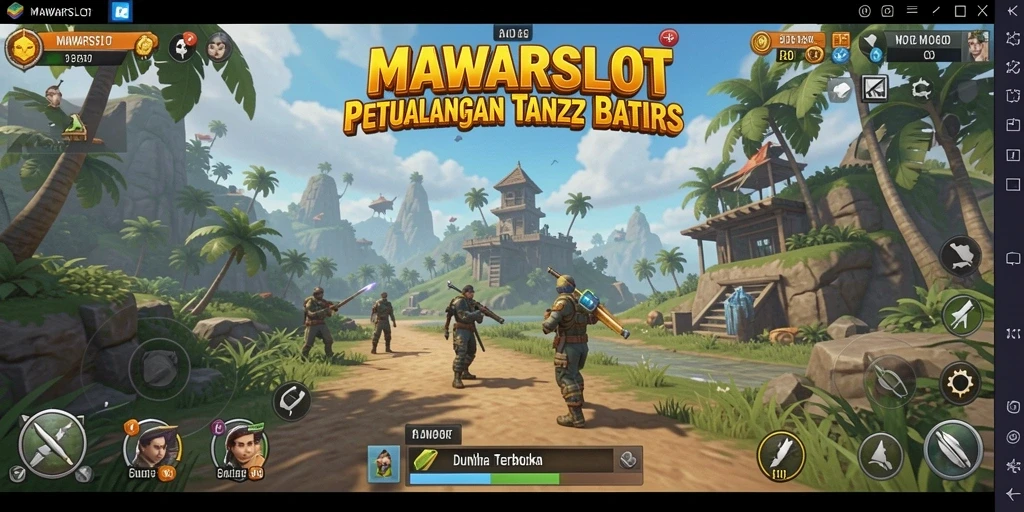 Tampilan menarik dari gameplay Open World dalam MAWARSLOT.