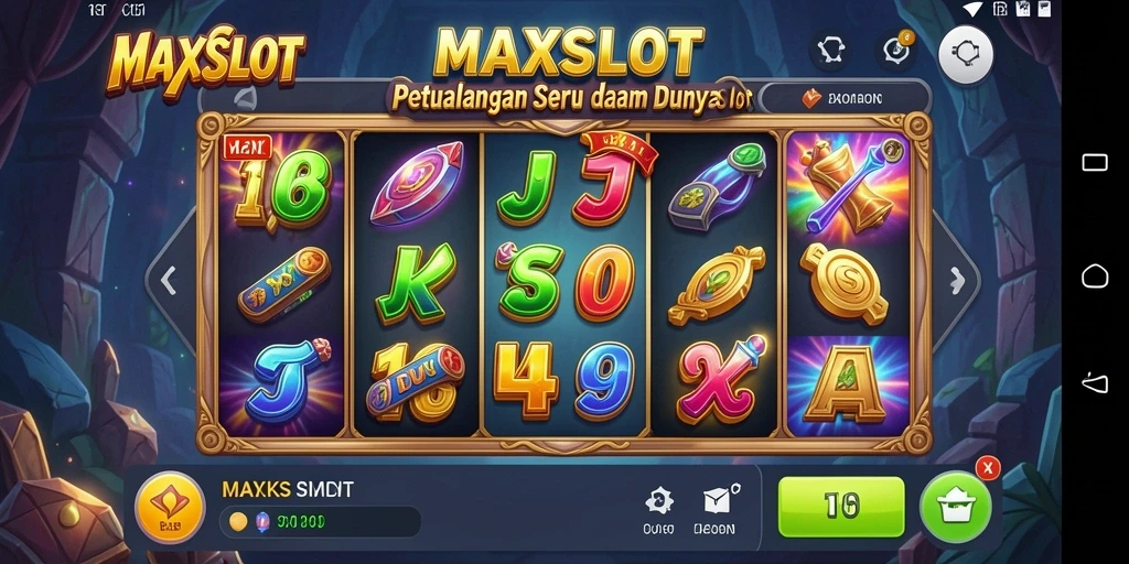 Tangkapan layar MAXSLOT menampilkan petualangan mendebarkan di mesin slot.