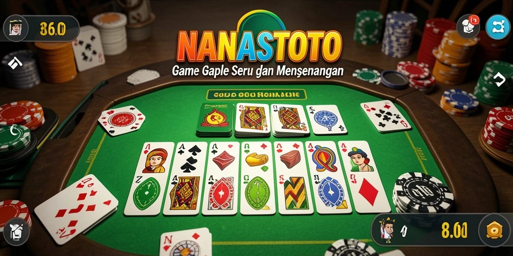Tampilan gameplay NANASTOTO yang menakjubkan dalam permainan Gaple.