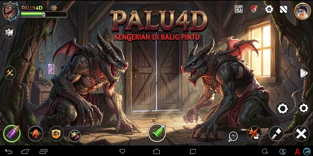 Screenshot utama PALU4D menunjukkan suasana gameplay yang menegangkan dan misterius.