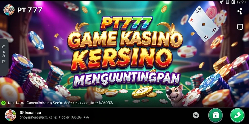 Tampilan gameplay seru dari permainan Kasino PT777.
