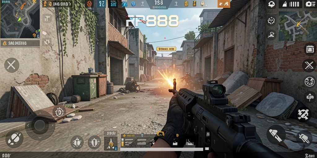 Gameplay mendebarkan dalam RP888 dengan grafis menawan.