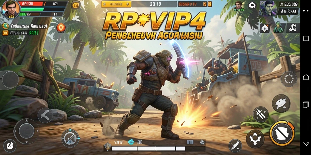 Screenshot menunjukkan aksi mendebarkan dalam RPVIP4.