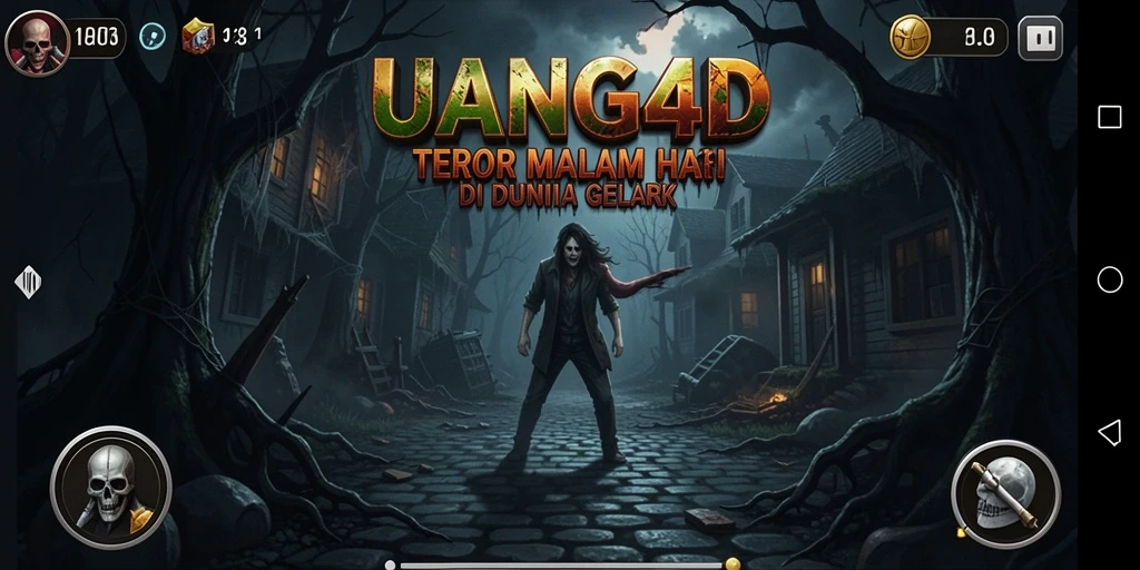 Tampilan gameplay menyeramkan saat menjelajahi lokasi angker.